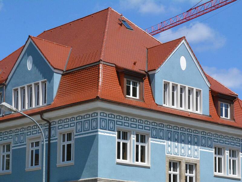 Das Gebäude der wohnbau in der Rheinbrückstraße