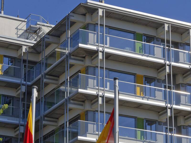 Die Fassade des Rathauses