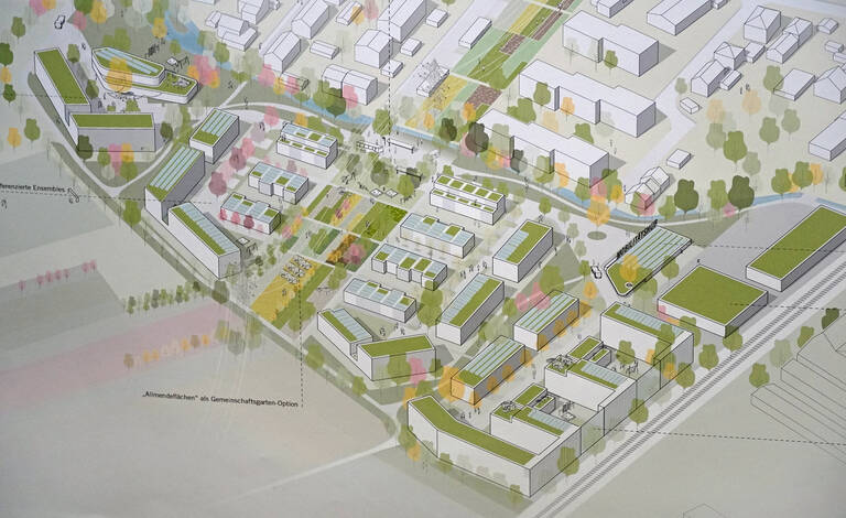 Visualisierung der Pläne für das Gebiet Römern.