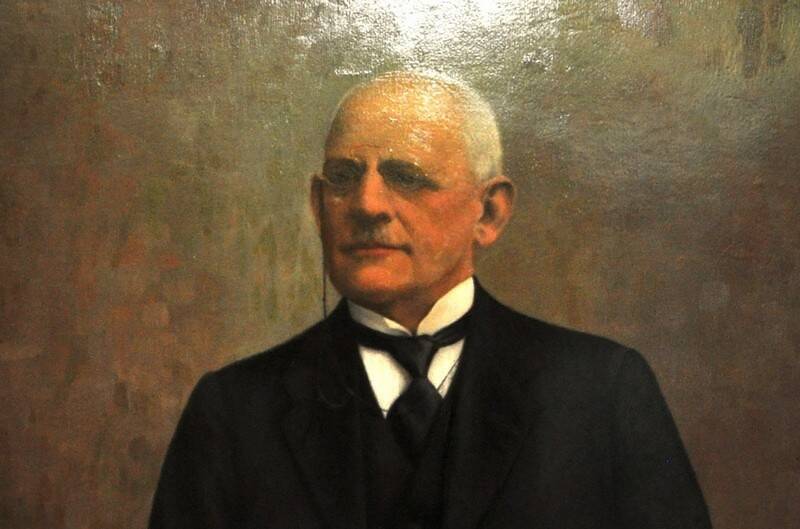 Gemaltes Portrait von Bürgermeister Rudolf Vogel