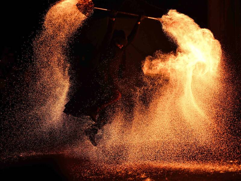 Ein Feuerregen