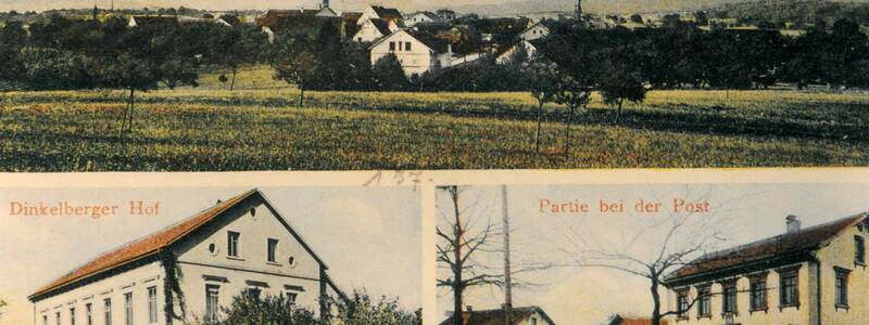 Historische Postkarte: Adelhausen um 1920