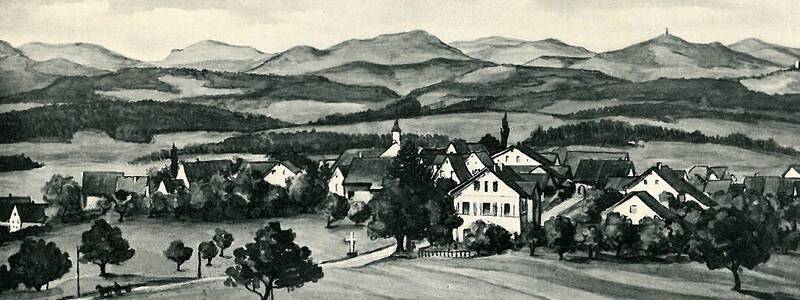 Historische Postkarte: Adelhausen um 1910