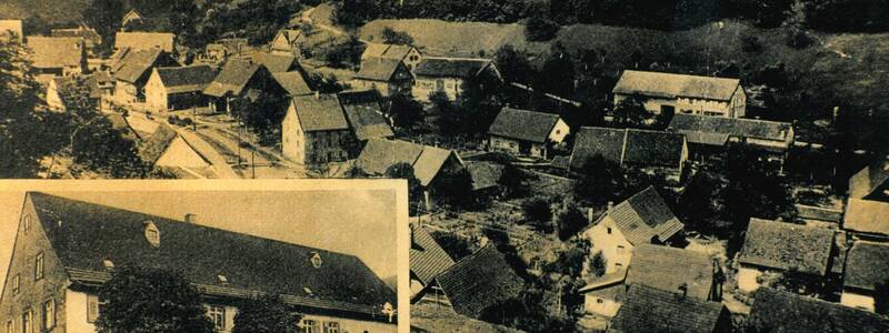 Historische Postkarte: Gasthaus zum Lamm