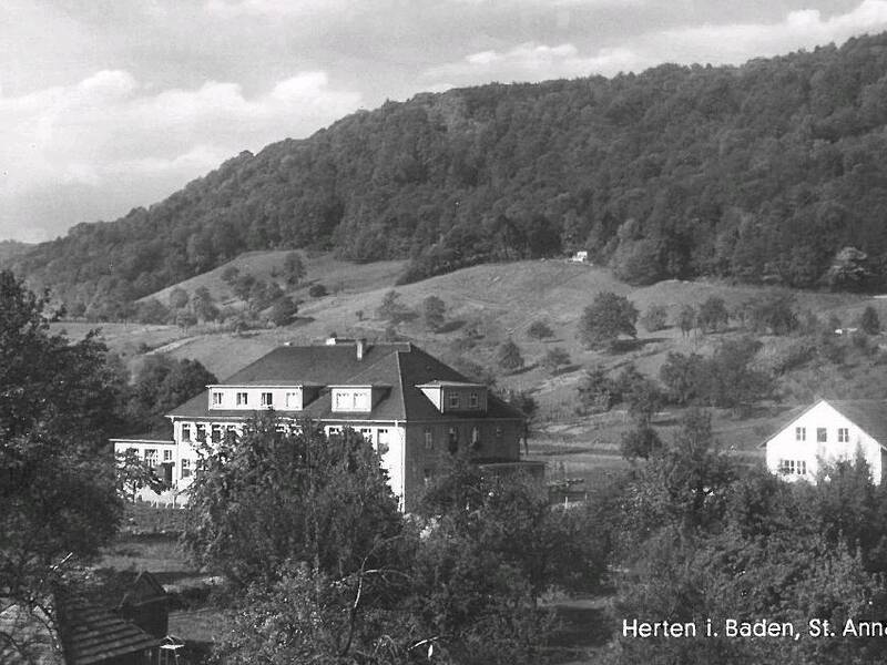 Historische Postkarte: Annahaus Herten