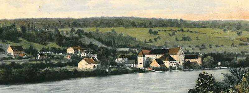 Historische Postkarte: Schloss Beuggen