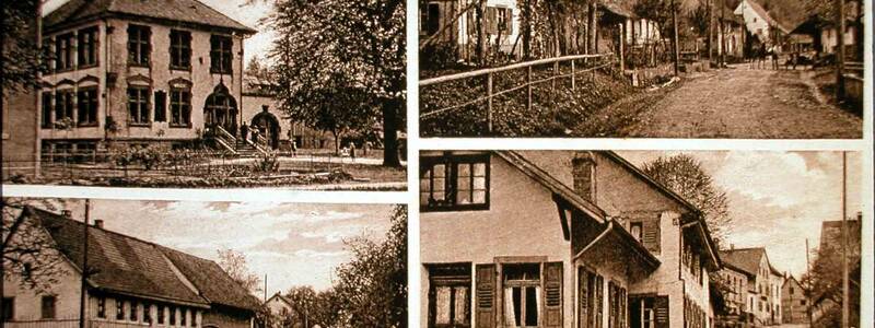 Historische Postkarte: Verschiedene Ansichten von Karsau