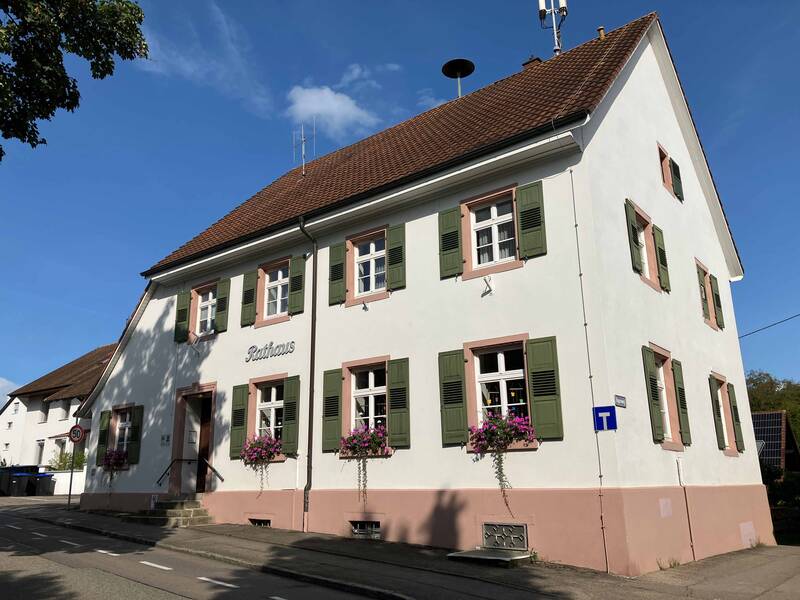 Das Rathaus in Minseln 