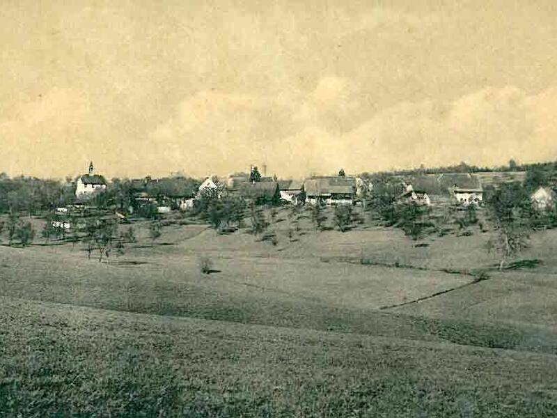 Historische Aufnahme: Nordschwaben um 1900