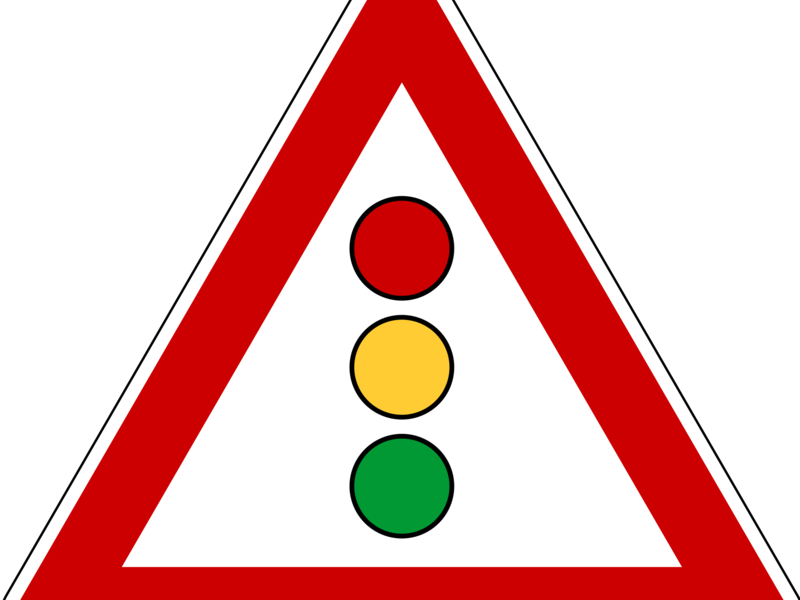 Straßenschild: Ampel