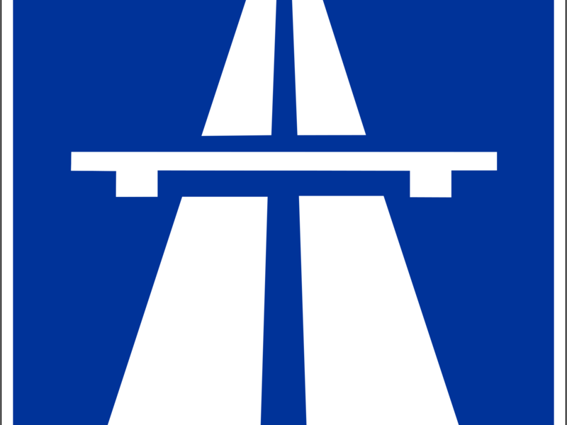 Straßenschild: Autobahn
