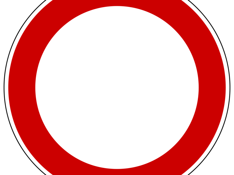 Straßenschild: Durchfahrt verboten