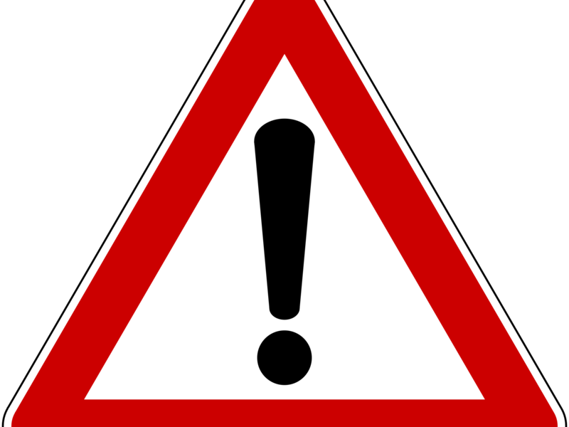 Straßenschild: Achtung