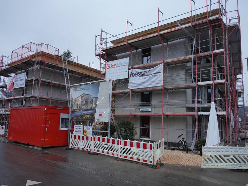 Neubau der Wohnbau auf dem ehemaligen Areal der Freiwilligen Feuerwehr Nollingen.