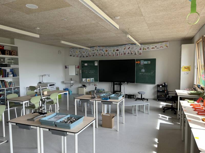 Einweihung Neubau Scheffelschule: Klassenraum