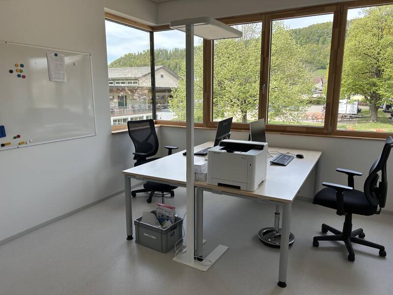 Einweihung Neubau Scheffelschule: Lehrerbüro