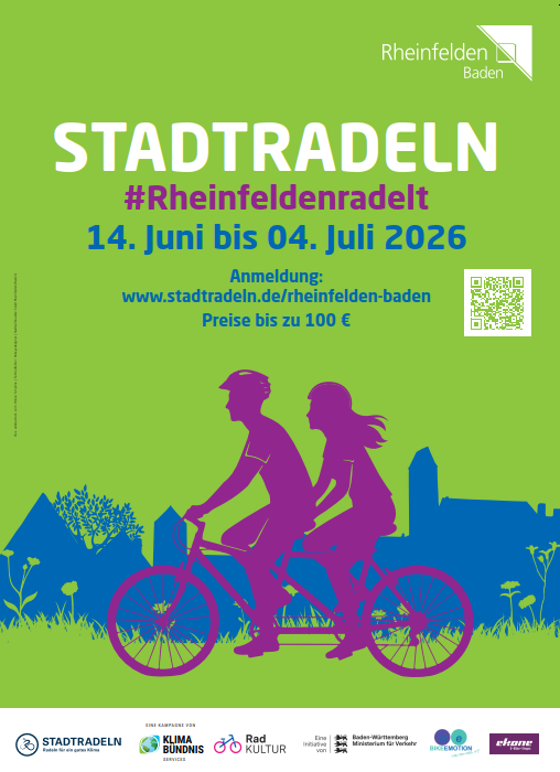 Ein Plakat zur Aktion "Stadtradeln" in Rheinfelden